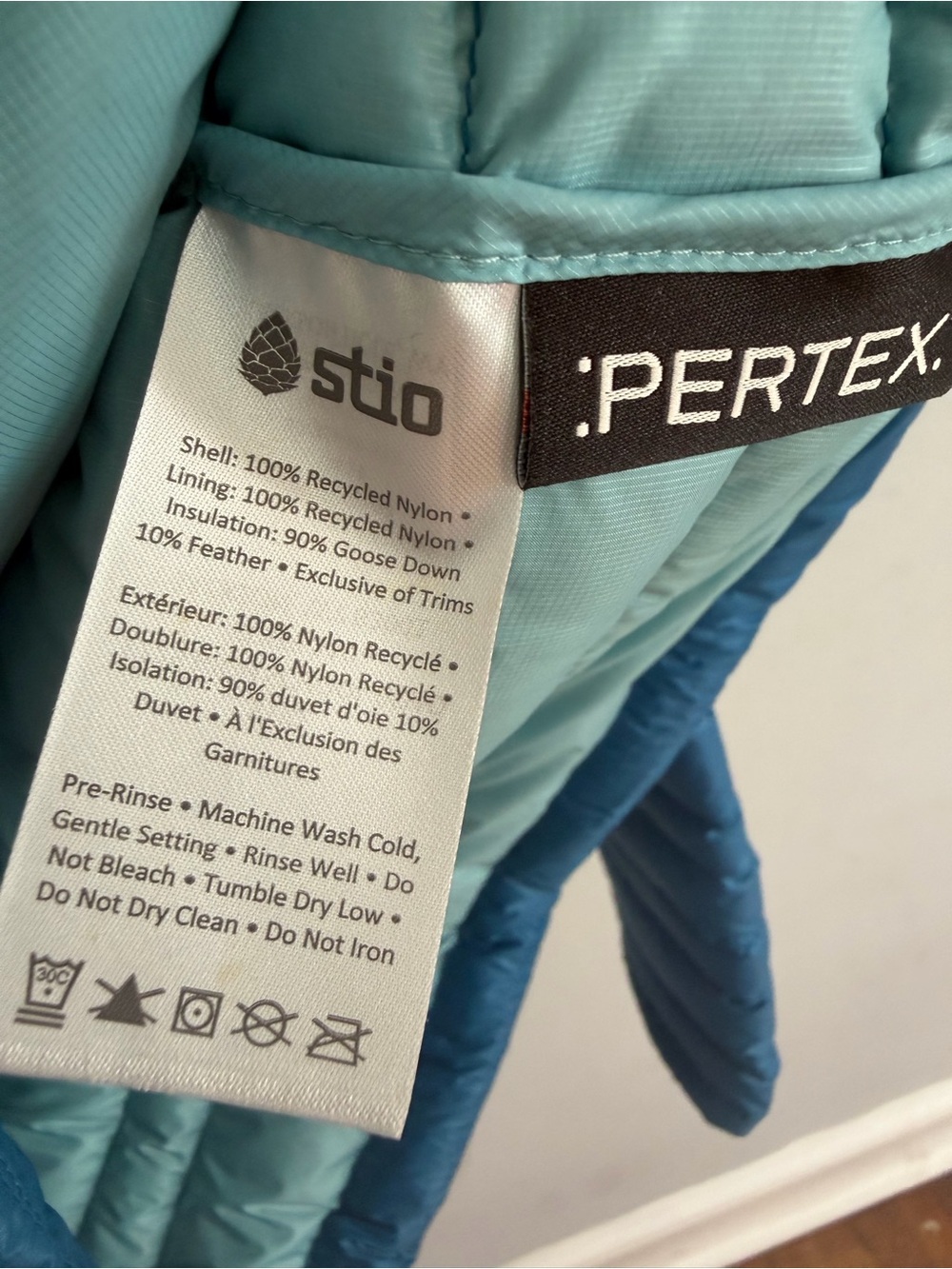 Stio Women's Pertex Down Hooded Jacket Royal Blue Size S - Picture 3 of 5
